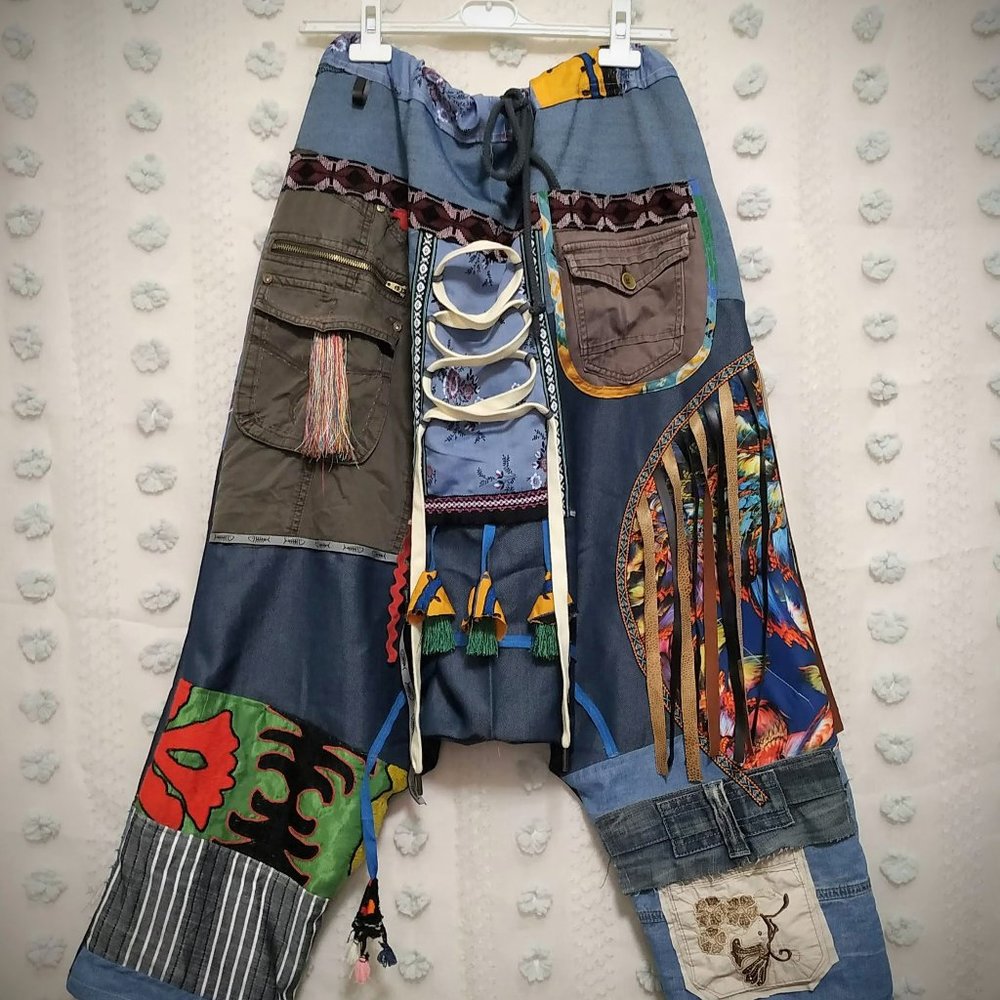 Women Ethnic Shalwars, Boho Style Trousers